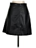 J.Crew 100% Polyester Solid Black Faux Leather Skirt Size 00 - photo 2