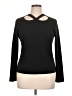 Halogen Black Long Sleeve Top Size XL - photo 1