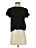Jordan 100% Silk Black Short Sleeve Top Size 5 - 6 - photo 1