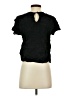Jordan 100% Silk Black Short Sleeve Top Size 5 - 6 - photo 2