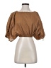 Marysia 100% Cotton Brown 3/4 Sleeve Blouse Size S - photo 1