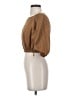 Marysia 100% Cotton Brown 3/4 Sleeve Blouse Size S - photo 5