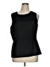 CAbi 100% Polyester Black Sleeveless Blouse Size 16 - photo 1