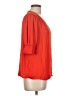 Maison d' Amelie 100% Polyester Red 3/4 Sleeve Top Size L - photo 4