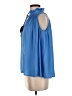 Ann Taylor LOFT 100% Polyester Blue Sleeveless Blouse Size XS (petite) - photo 5