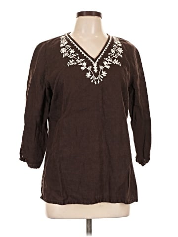 JM Collection 3/4 Sleeve Blouse (view 1)