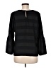Waverly Grey 100% Polyester Black 3/4 Sleeve Top Size M - photo 2