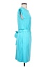 Boston Proper Solid Teal Casual Dress Size S - photo 4