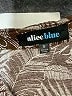 Alice Blue Print Brown Long Sleeve Blouse Size S - photo 7