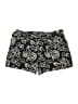 Ann Taylor LOFT 100% Lyocell Paisley Black Shorts Size 4 - photo 2