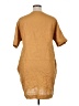 Bliss 100% Polyester Solid Tan Casual Dress Size 1X - photo 2