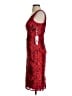 Siena 100% Polyester Red Cocktail Dress Size 0 - photo 5