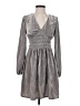 Gap 100% Polyester Chevron-herringbone Gray Casual Dress Size XS - photo 1