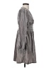 Gap 100% Polyester Chevron-herringbone Gray Casual Dress Size XS - photo 4