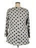 Green Envelope Polka Dots Gray Pullover Sweater Size 2X - photo 2