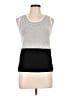 Per Se By Carlisle Silver Black Sleeveless Top Size L - photo 1