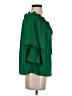 Milly Green 3/4 Sleeve Silk Top Size P (petite) - photo 4