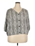 Worthington 100% Polyester Gray 3/4 Sleeve Blouse Size XXL - photo 1