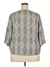 Worthington 100% Polyester Gray 3/4 Sleeve Blouse Size XXL - photo 2