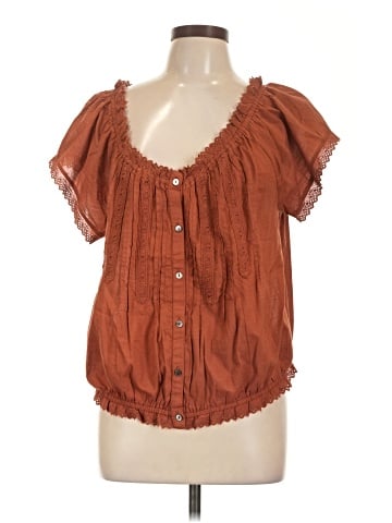Lucky Brand Short Sleeve Blouse (view 1)