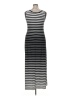 Connected Apparel Stripes Black Casual Dress Size 14 - photo 2