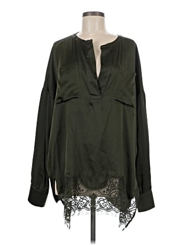 Faith Connexion Long Sleeve Silk Top (view 1)