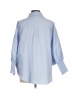Unbranded Blue 3/4 Sleeve Button-Down Shirt Size M - photo 2