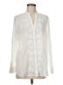 Soft Surroundings 100% Cotton Ivory Long Sleeve Blouse Size M - photo 1