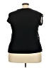 Papermoon 100% Polyester Floral Black Short Sleeve Blouse Size XXL - photo 2