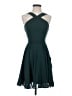 Lulus 100% Polyester Solid Teal Cocktail Dress Size XS - photo 1