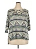Kim & Cami Gray 3/4 Sleeve Top Size 2X - photo 1