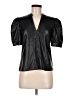 Steve Madden 100% Polyurethane Black Short Sleeve Blouse Size M (estimated) - photo 1