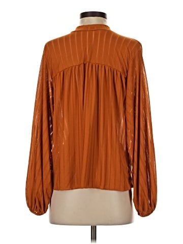 Zara W&B Collection Long Sleeve Blouse (view 2)