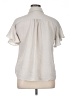 Max Studio Polka Dots Ivory Short Sleeve Blouse Size XL - photo 2