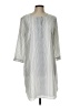Ann Taylor 100% Polyester Gray Casual Dress Size 12 - photo 1