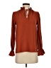 J.Crew Brown Long Sleeve Blouse Size XXS - photo 1