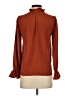 J.Crew Brown Long Sleeve Blouse Size XXS - photo 2