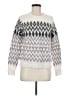Ann Taylor LOFT Chevron-herringbone White Pullover Sweater Size M - photo 1