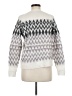 Ann Taylor LOFT Chevron-herringbone White Pullover Sweater Size M - photo 2