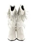 Acme 100% Leather Ivory White Boots Size 7 - photo 2
