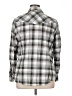 Torrid 100% Cotton Plaid Silver Long Sleeve Button-Down Shirt Size 1X Plus (1) - photo 2