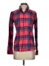 SO 100% Cotton Plaid Red Long Sleeve Button-Down Shirt Size S - photo 1