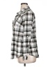 Torrid 100% Cotton Plaid Silver Long Sleeve Button-Down Shirt Size 1X Plus (1) - photo 5