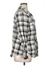 Torrid 100% Cotton Plaid Silver Long Sleeve Button-Down Shirt Size 1X Plus (1) - photo 4