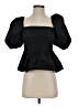 Cinq à Sept 100% Polyester Black Short Sleeve Top Size XS - photo 1