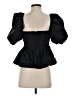 Cinq à Sept 100% Polyester Black Short Sleeve Top Size XS - photo 2