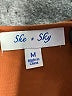 She + Sky Brown Sleeveless Blouse Size M - photo 7