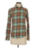 J.Crew 100% Cotton Plaid Green Long Sleeve Button-Down Shirt Size 00 - photo 1