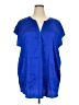 Jodifl 100% Polyester Blue Short Sleeve Blouse Size 3X - photo 1