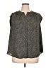 Daniel Rainn 100% Polyester Animal Print Gray Sleeveless Blouse Size 1X - photo 1